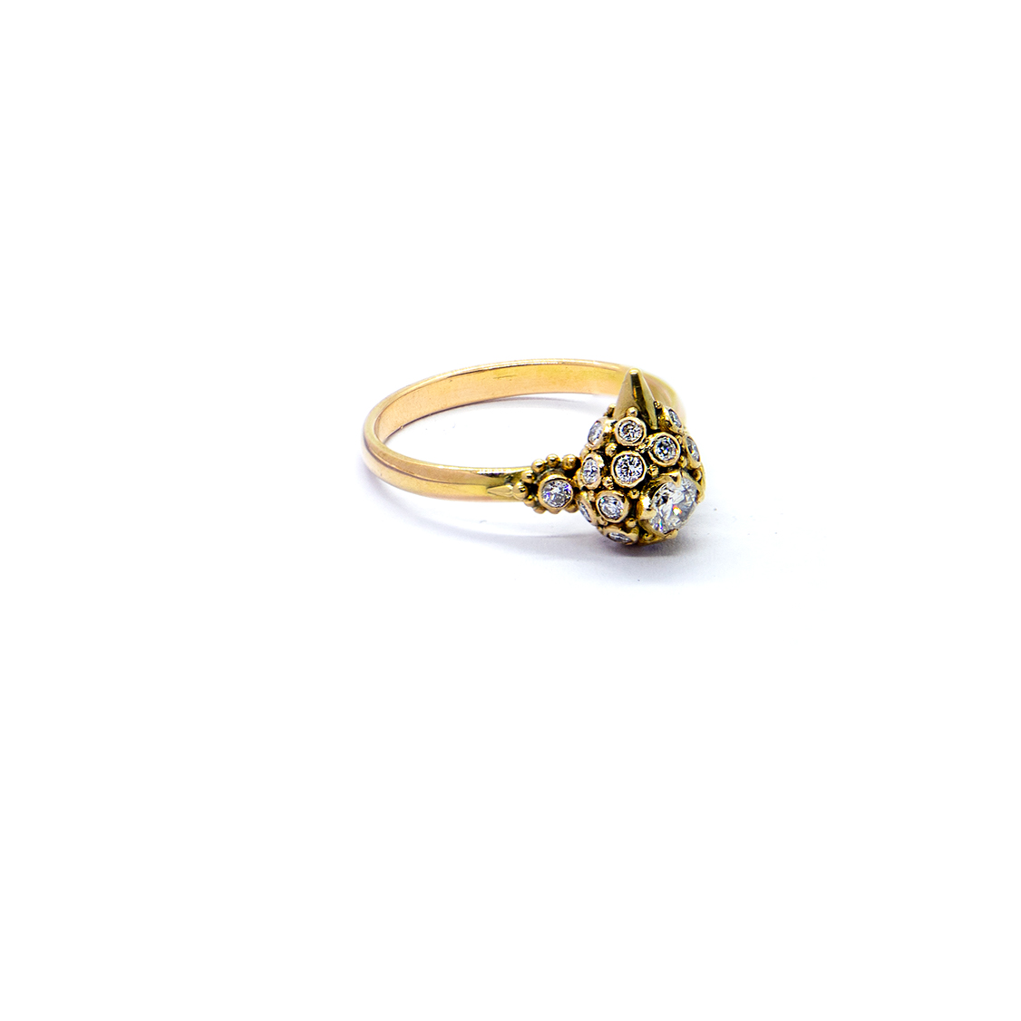 Diamond and Gold Bird ring -S504