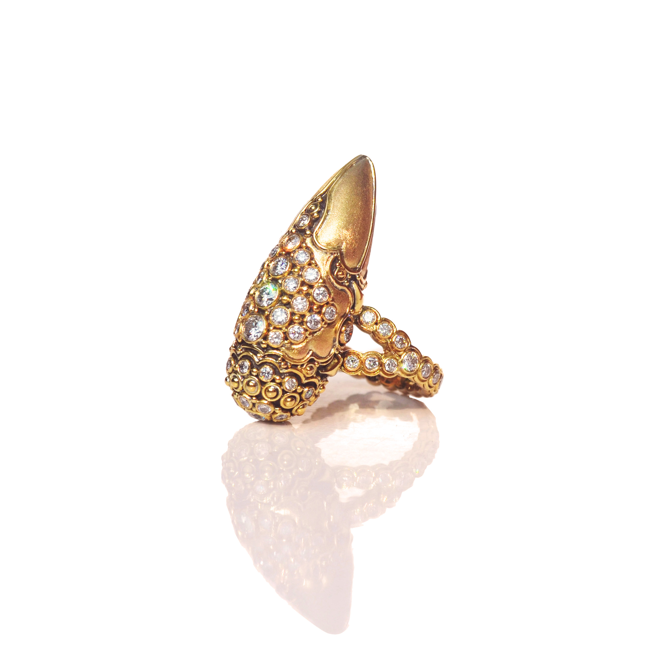 Gold and Diamonds Galactic ring. GOLD   d318