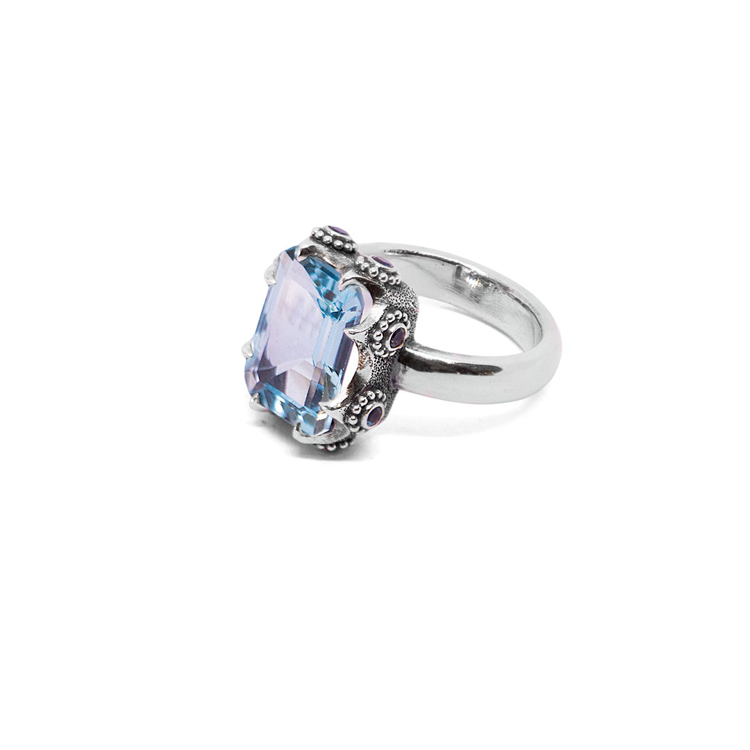 Blue Topaz Tura ring with Blue Topaz-BN322